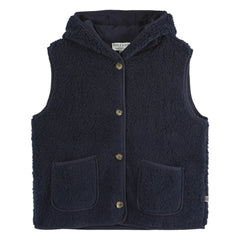 Emile et Ida - Eclat Sleeveless Jacket | Navy
