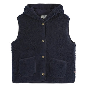 Emile et Ida - Eclat Sleeveless Jacket | Navy