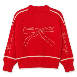 Tinycottons - Wool Knot Cardigan | Red