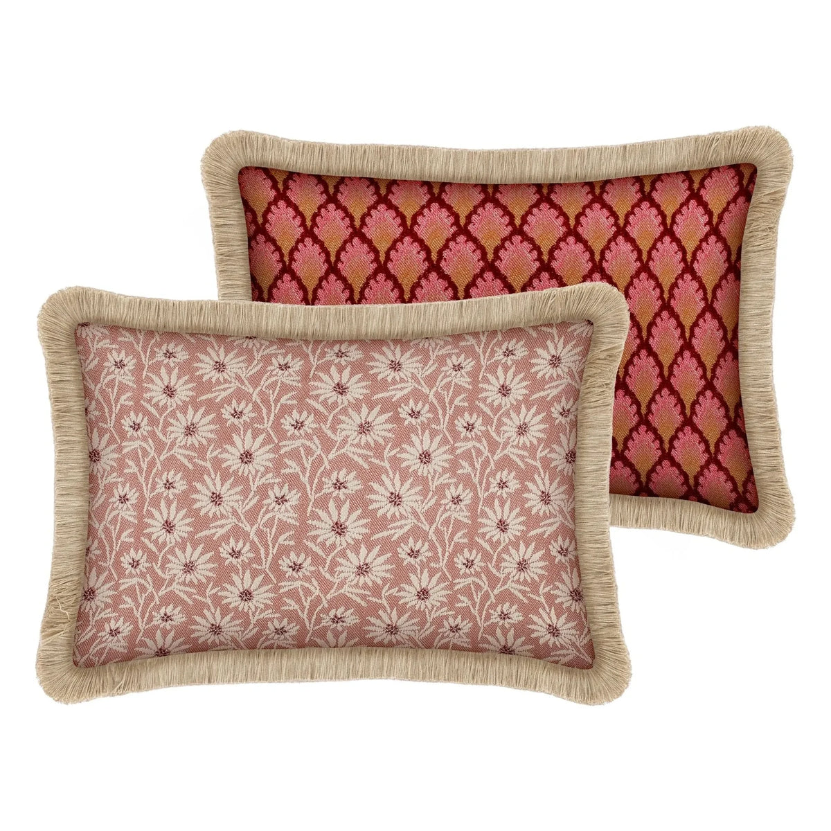 Palais - Mako x Jessica double-sided pillowcase | Pink