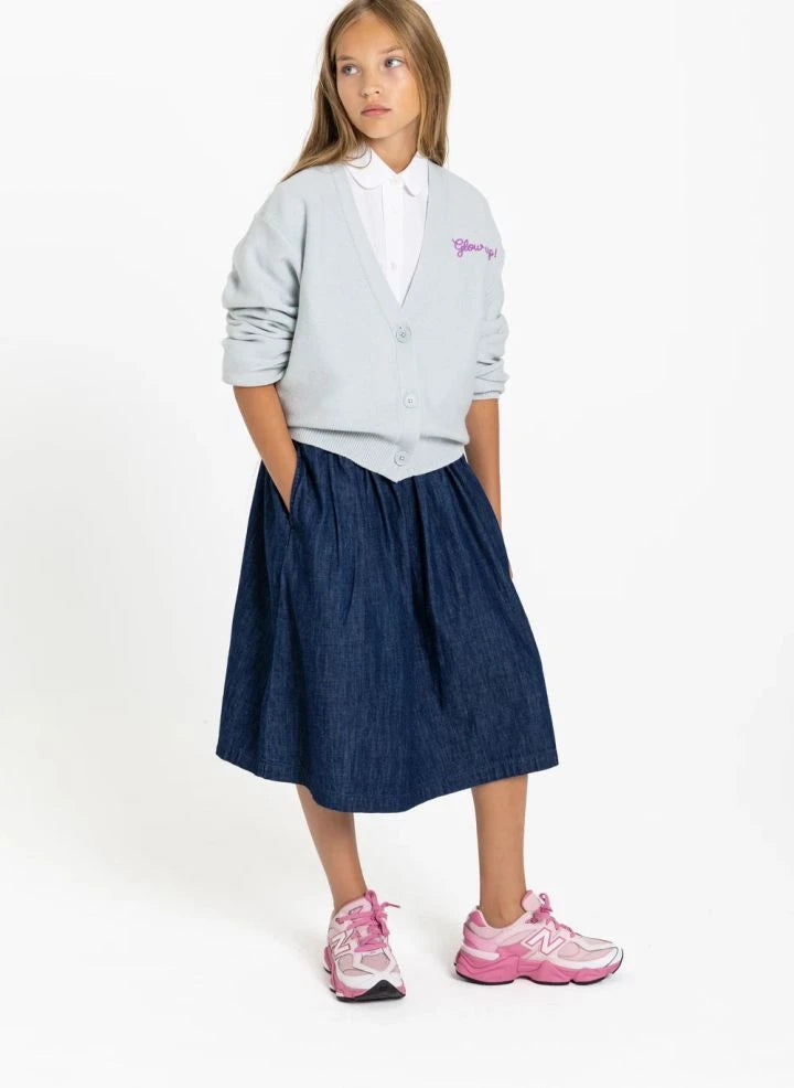 Smallable Kid - Tina Denim Skirt | Raw Denim