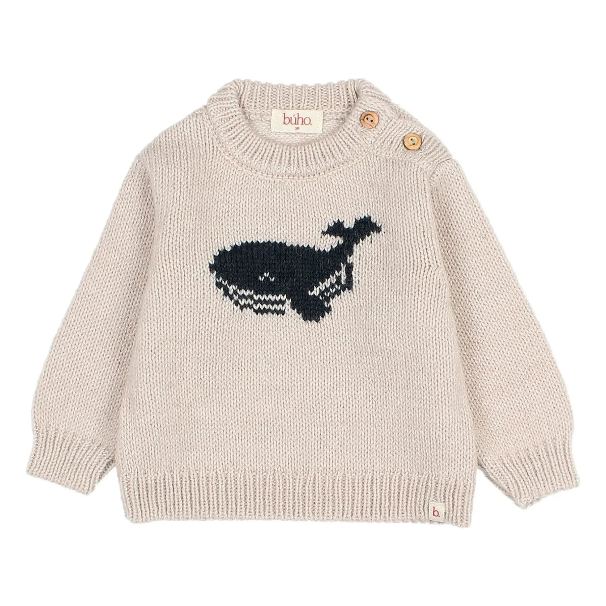 Búho - Baby Whale Sweater | Beige