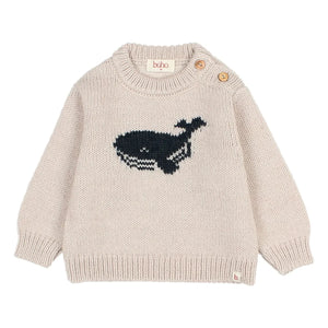 Búho - Baby Whale Sweater | Beige