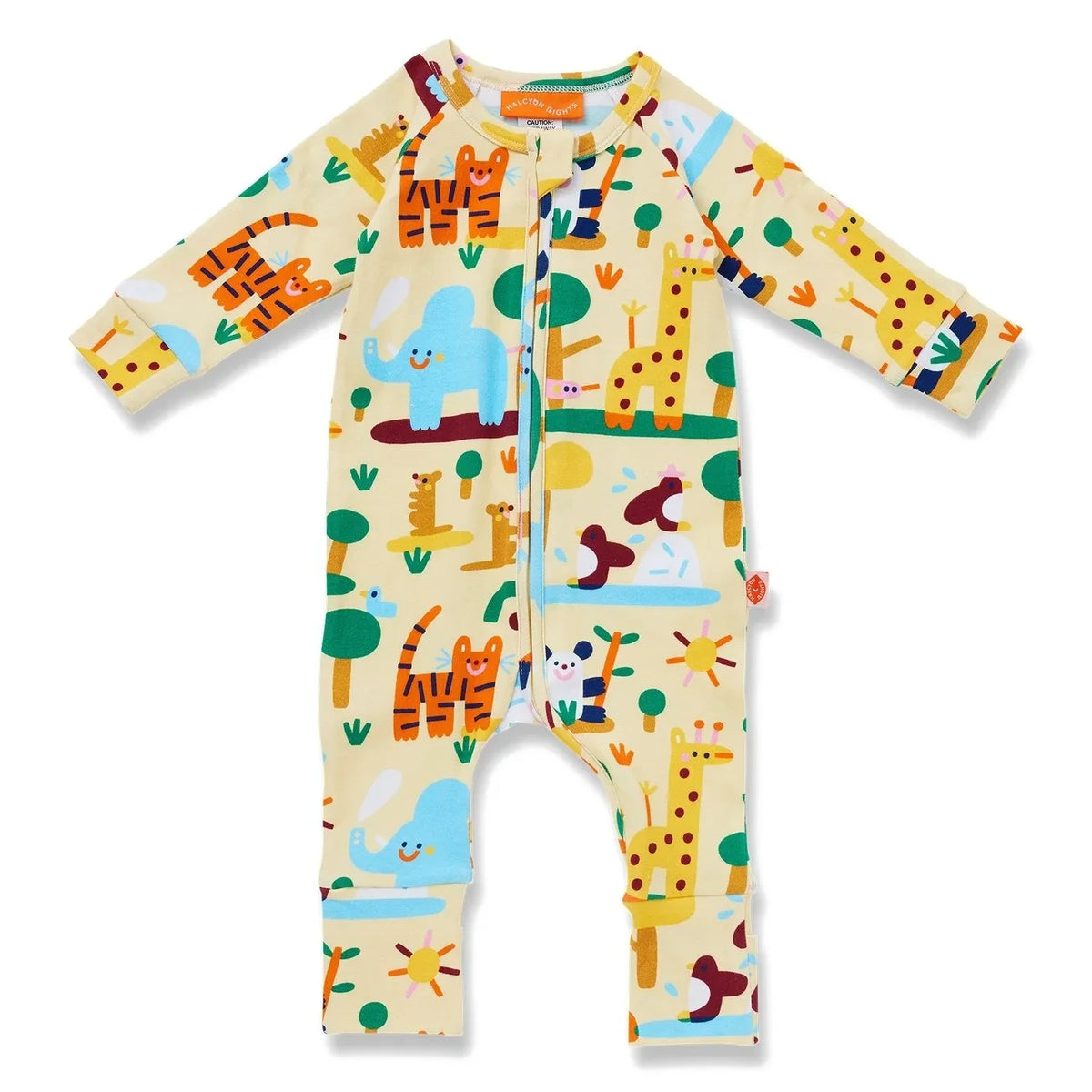 Halcyon Nights - Zoo organic cotton romper | Oats