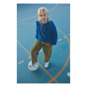 Cozmo - Lua Ruffled Collar Sweater | Blue
