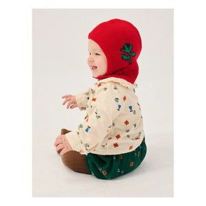 Bobo Choses - Flower Patterned Corduroy Organic Cotton | Green