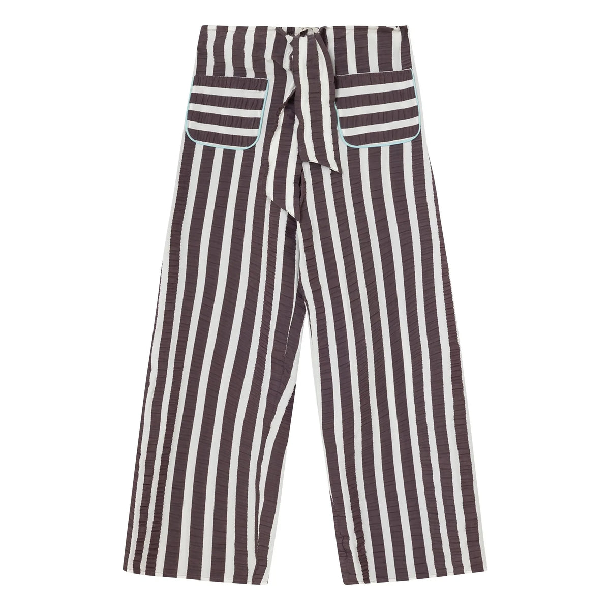 Dr Bloom - Lazo Striped Pants | Aubergine