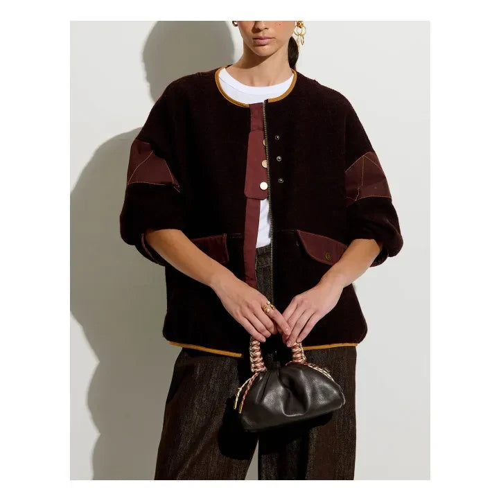 Sessùn - Cold Night Wool Jacket | Brown
