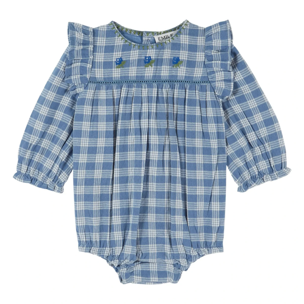 Emile et Ida - Carreaux Jumpsuit | Blue