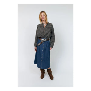 Lollys Laundry - Lennon Denim Cotton Skirt | Blue