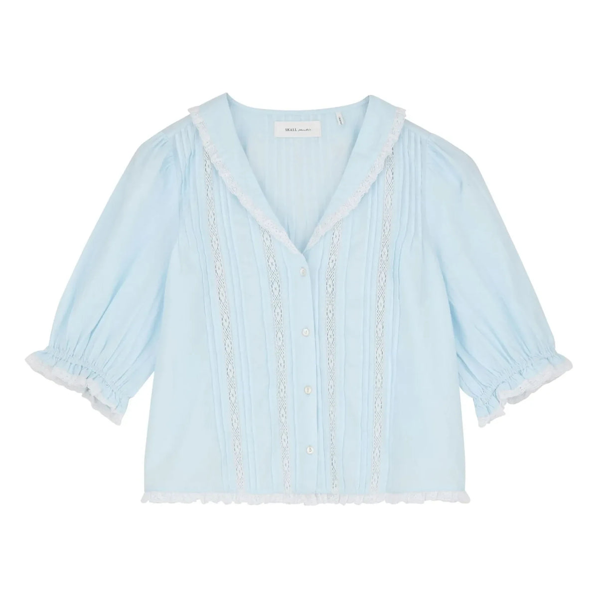 Skall Studio - Magnolia organic cotton blouse | Light blue