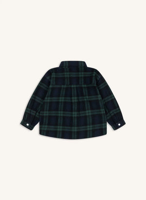 Konges Sløjd - Organic Cotton Flannel Checked Shirt | Green