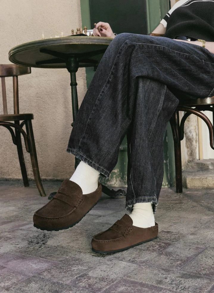 BIRKENSTOCK - Naples Wrapped Suede Loafer | Light Brown