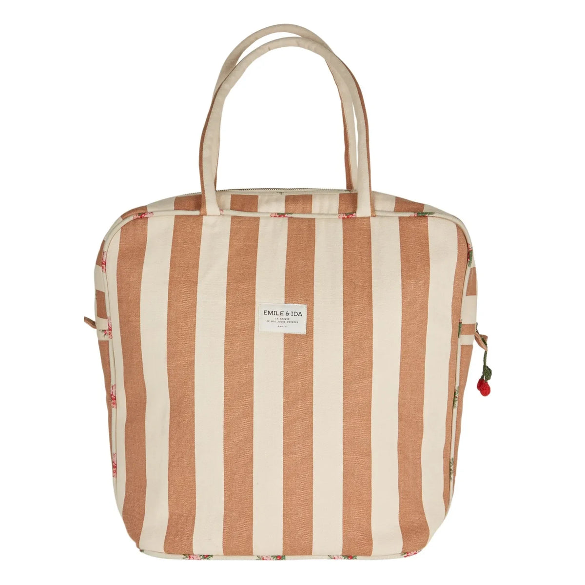 Emile et Ida - Stripe Weekend Bag | Mustard