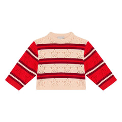 Stella McCartney Kids - Star Striped Sweater | Ivory