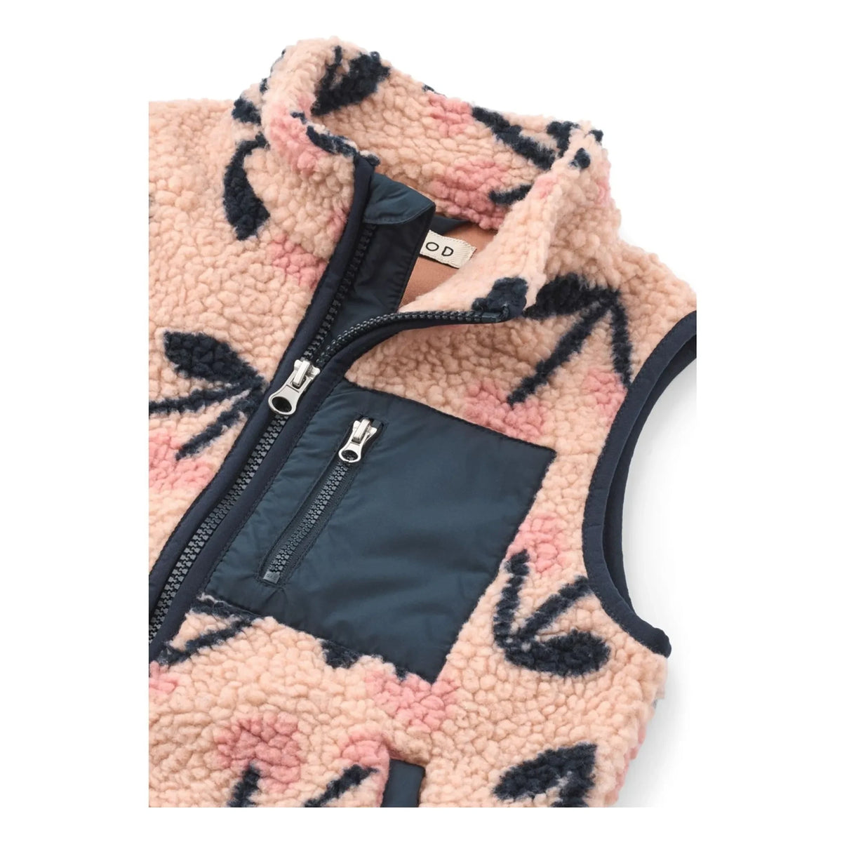 Liewood - Sleeveless Inflatable Vest Sherpa Vada Cerises Recycled Fibers | Pink