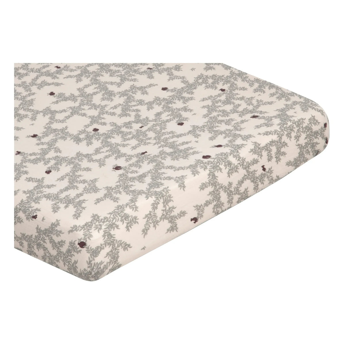 garbo&friends - Pomegranate Cotton Muslin Fitted Sheet | Beige