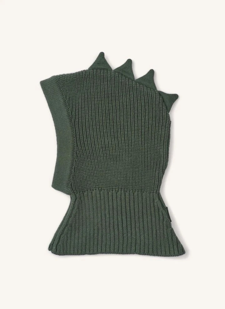 Liewood - Hanibal Dinosaur organic cotton balaclava | Haki