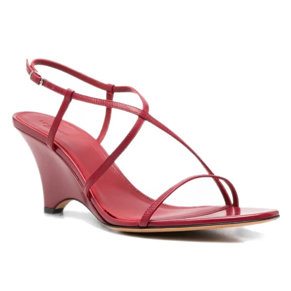 Le Monde Beryl - Rio Leather Sandals | Red