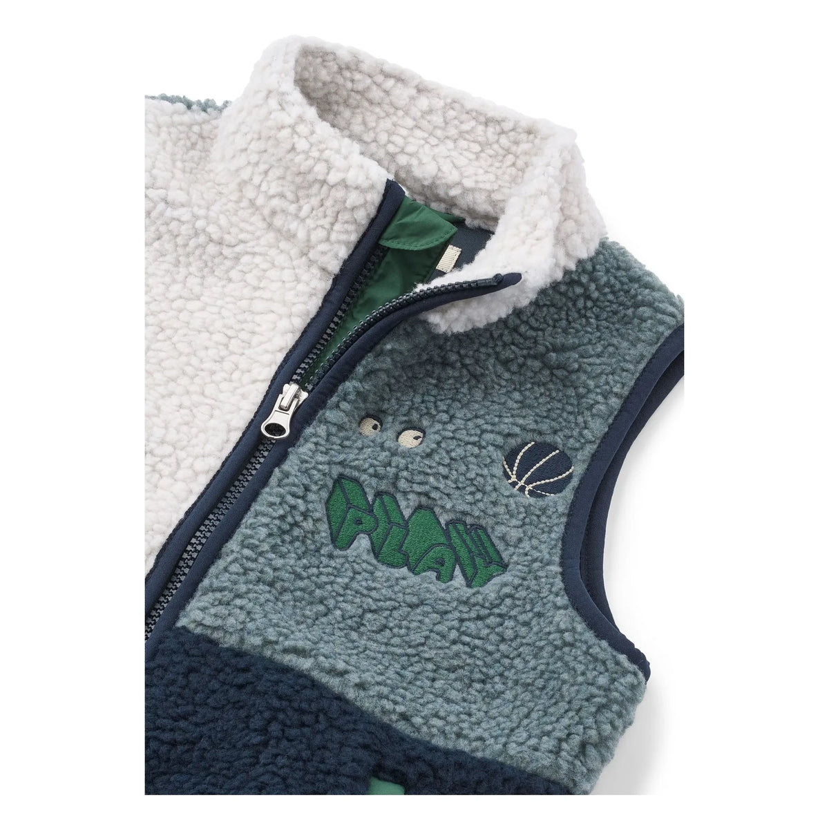 Liewood - Sleeveless Sherpa Vada Play Recycled Fiber Jacket | Blue
