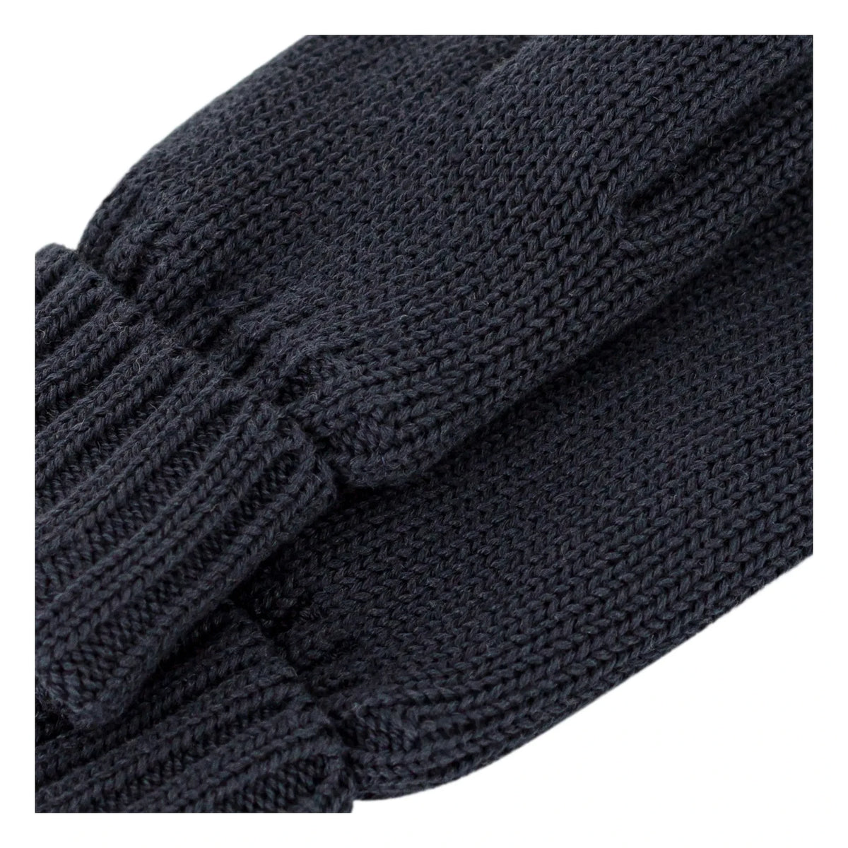 Petit Bateau - Furry Knit Gloves | Navy Blue