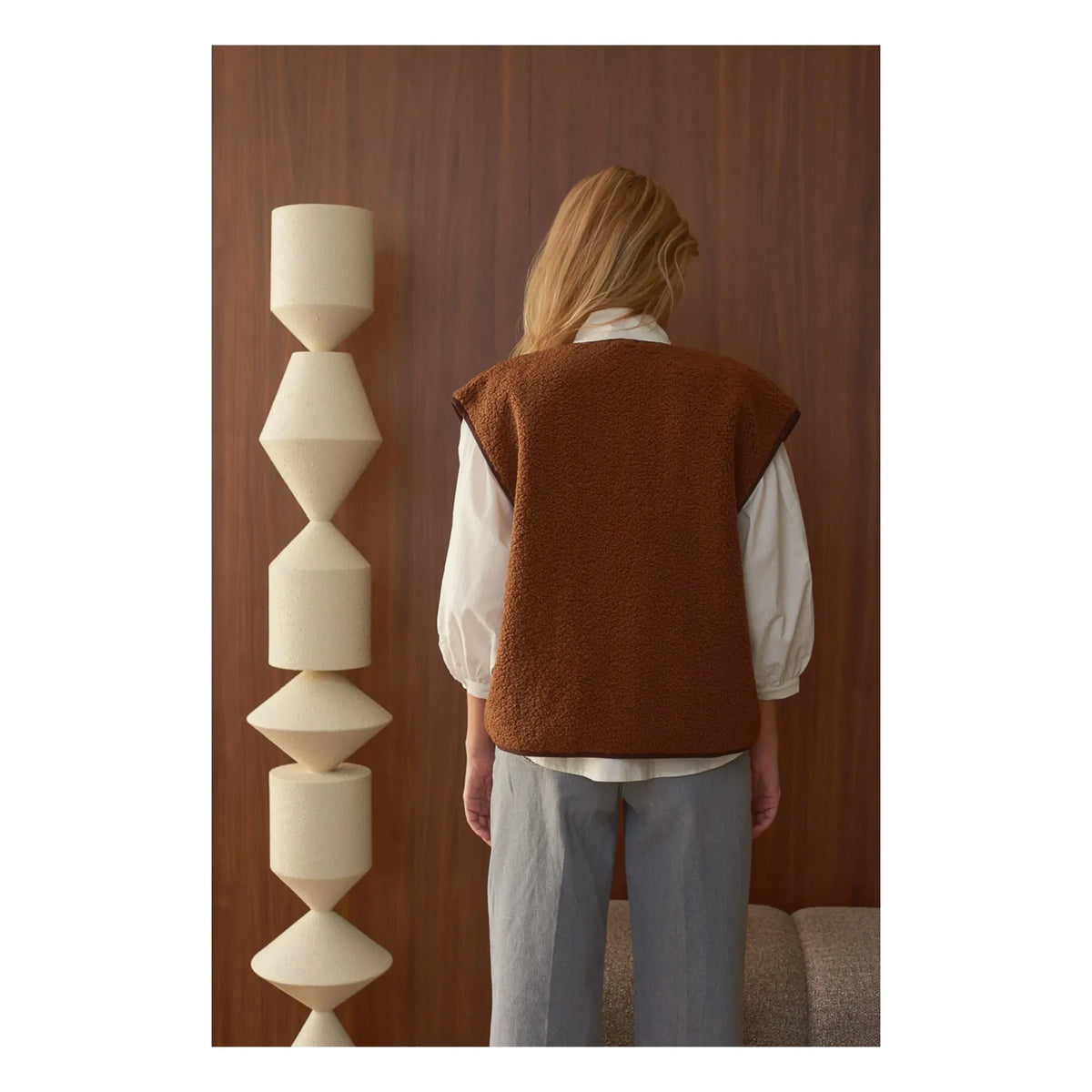 Marlot Paris - Neo Sleeveless Jacket - Women's Collection | Brown