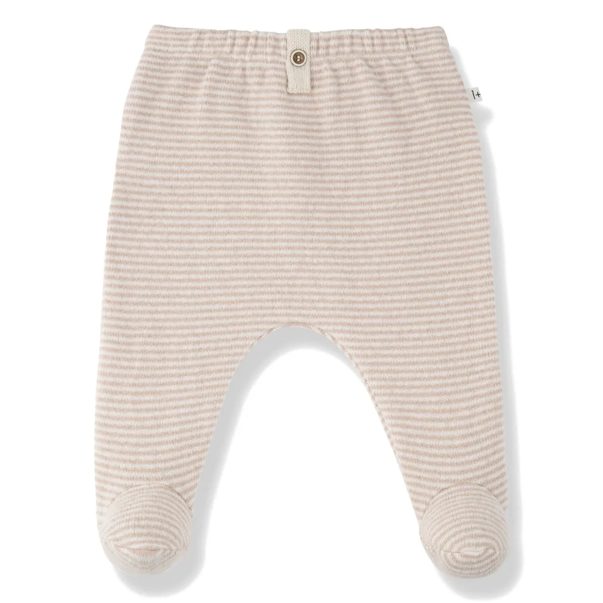 1+ in the family - Arras Striped Footed Tights | Nude