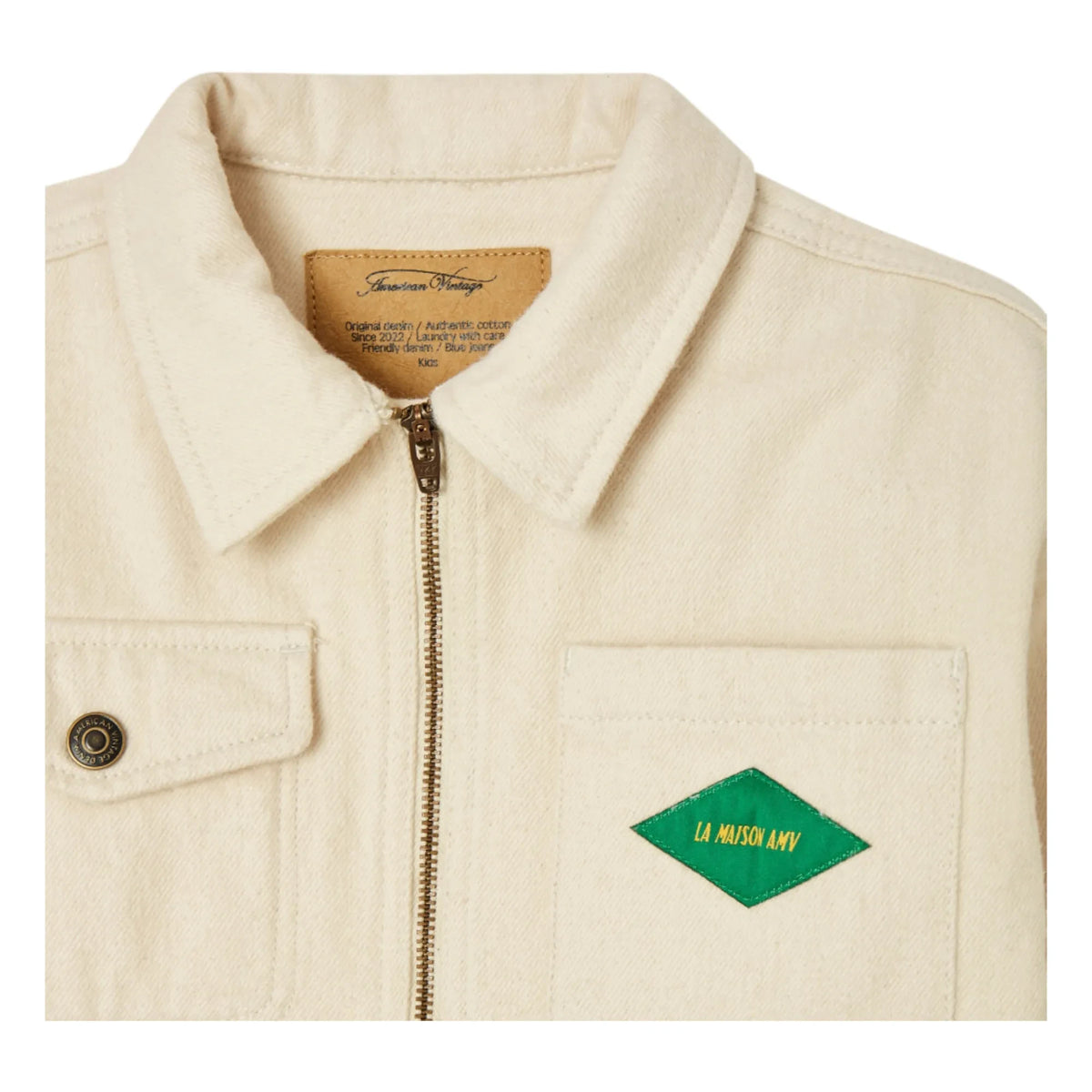 American Vintage - Shirt Collar Jumpsuit | Ecru