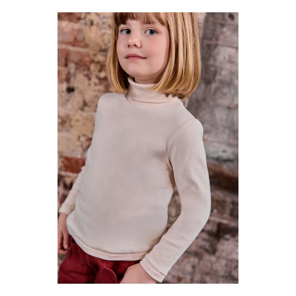 Bonton - Titou Fine Knit Turtleneck | Ecru