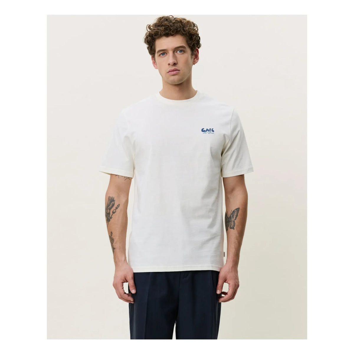Les Deux - Café T-Shirt | Ivory