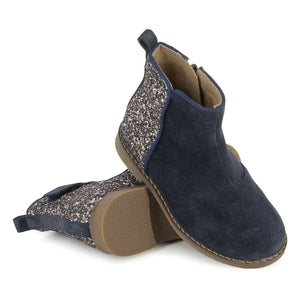 Pom d'Api - Trip Back Velvet Glitter Boots | Navy