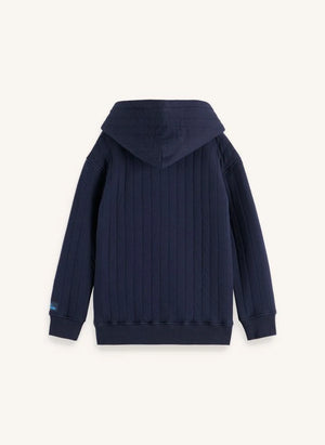 Scotch & Soda - Patchwork Quilted Sweatshirt | Navy