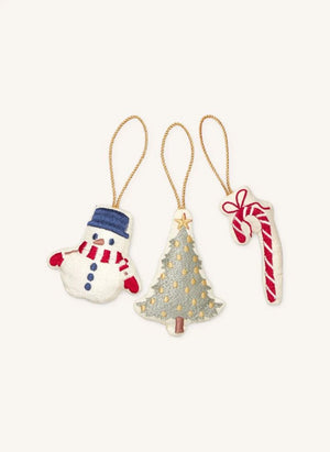 Cam Cam - Snowman Christmas Ornaments - Set of 3