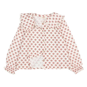 Búho - Blouse Col Claudine Chic Fleurie | Ecru