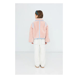 Tinycottons - Pink Sherpa Style Reversible Jacket