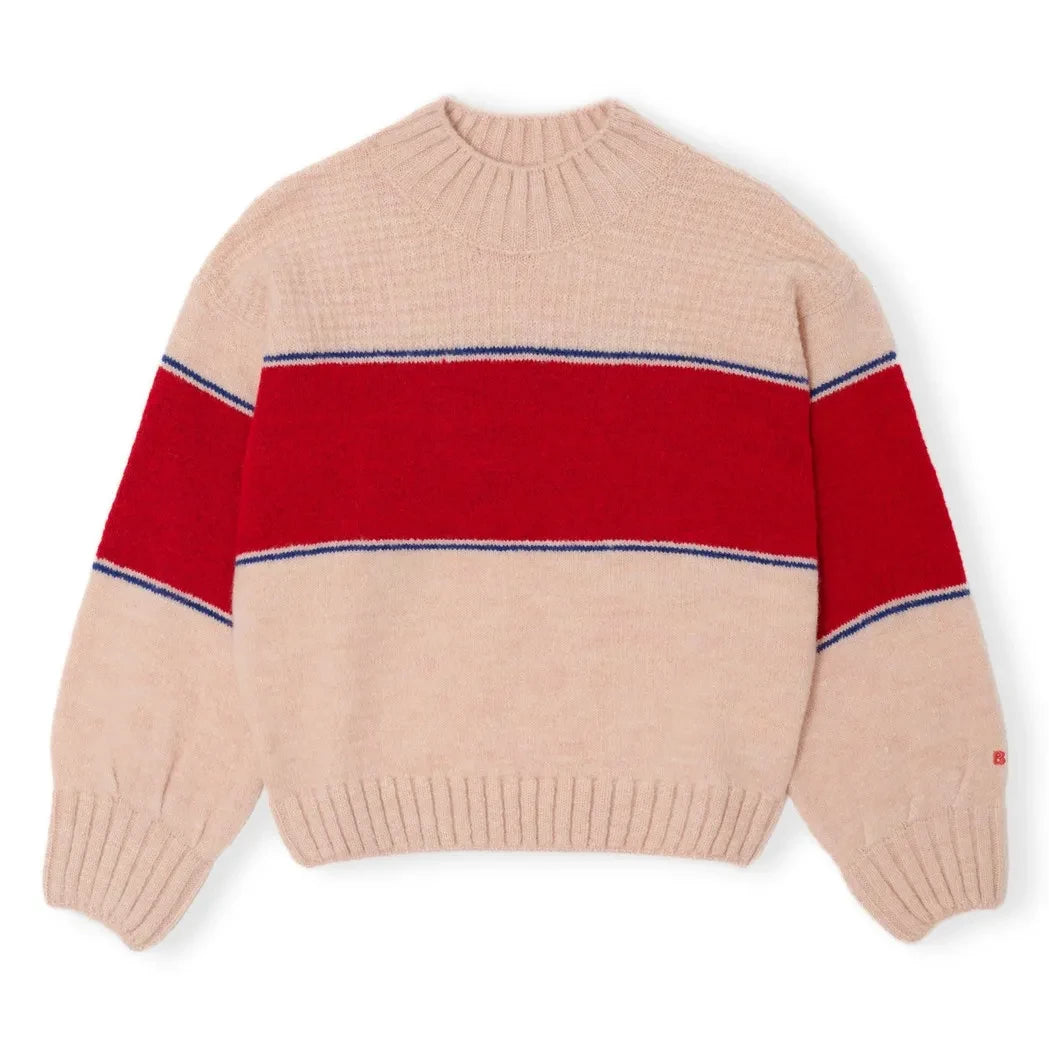 Bobo Choses - Striped Sweater | Light Pink