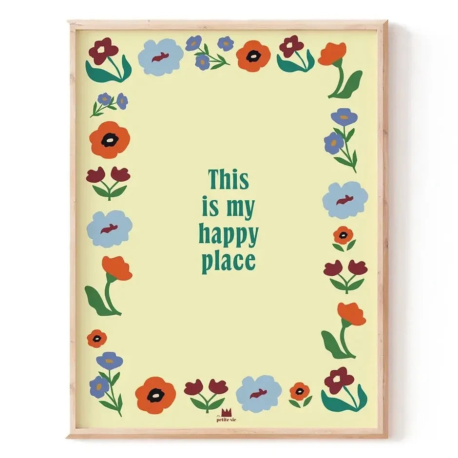 Ma petite vie - "Happy Place" Poster | Cream