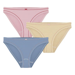 Petit Bateau - 3-Pack Striped Organic Cotton Briefs | Blue