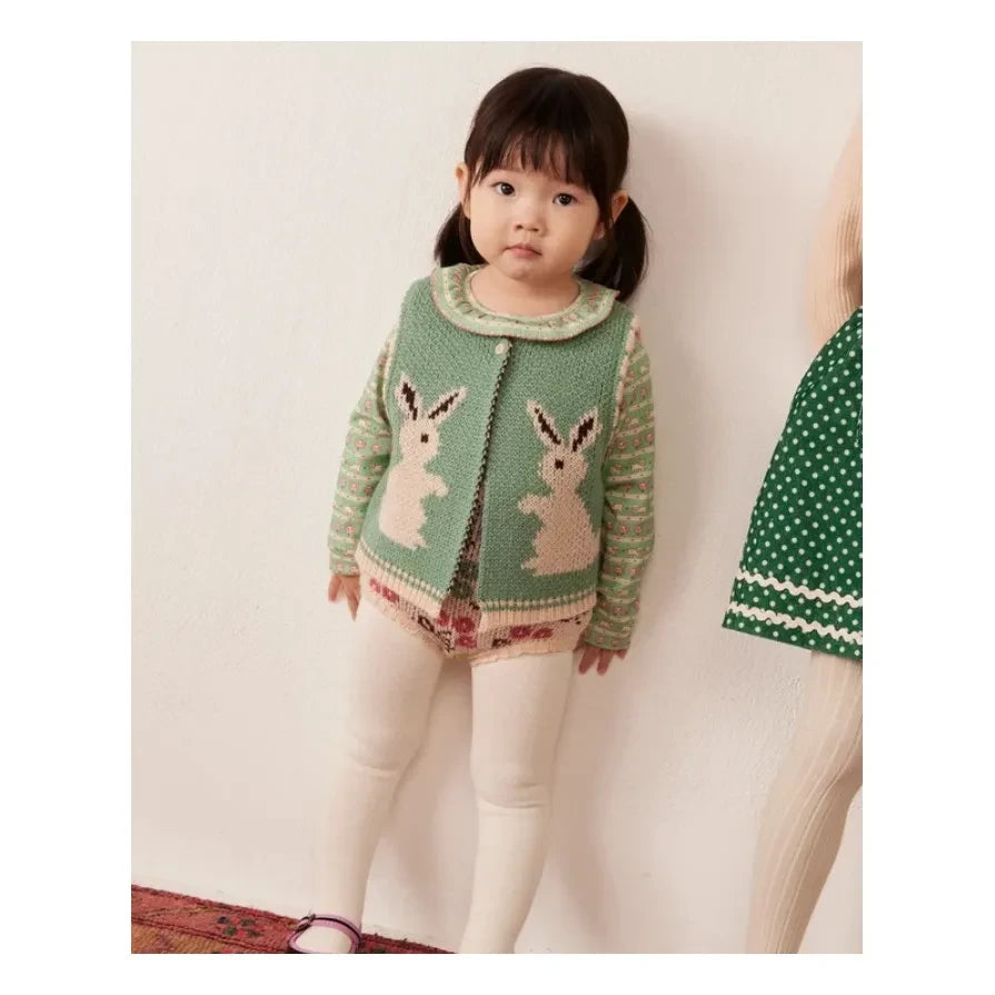 Hello Simone - Penny Rabbits Sleeveless Vest | Turquoise