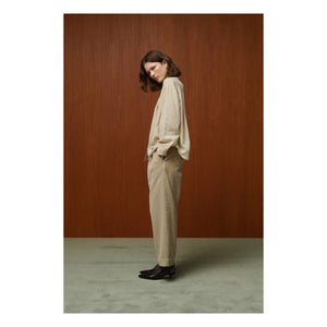 BELLEPIECE - Lee Silk Blouse | Latte