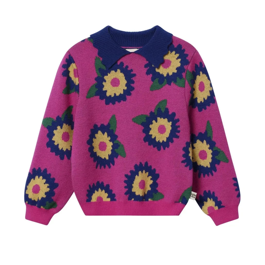 Goldie + Ace - Pink Floral Sweater