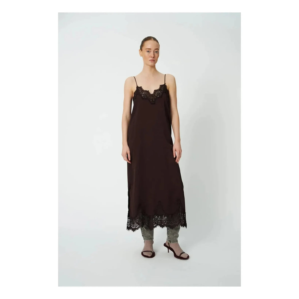 Stella Nova - Lace Dress | Dark Brown