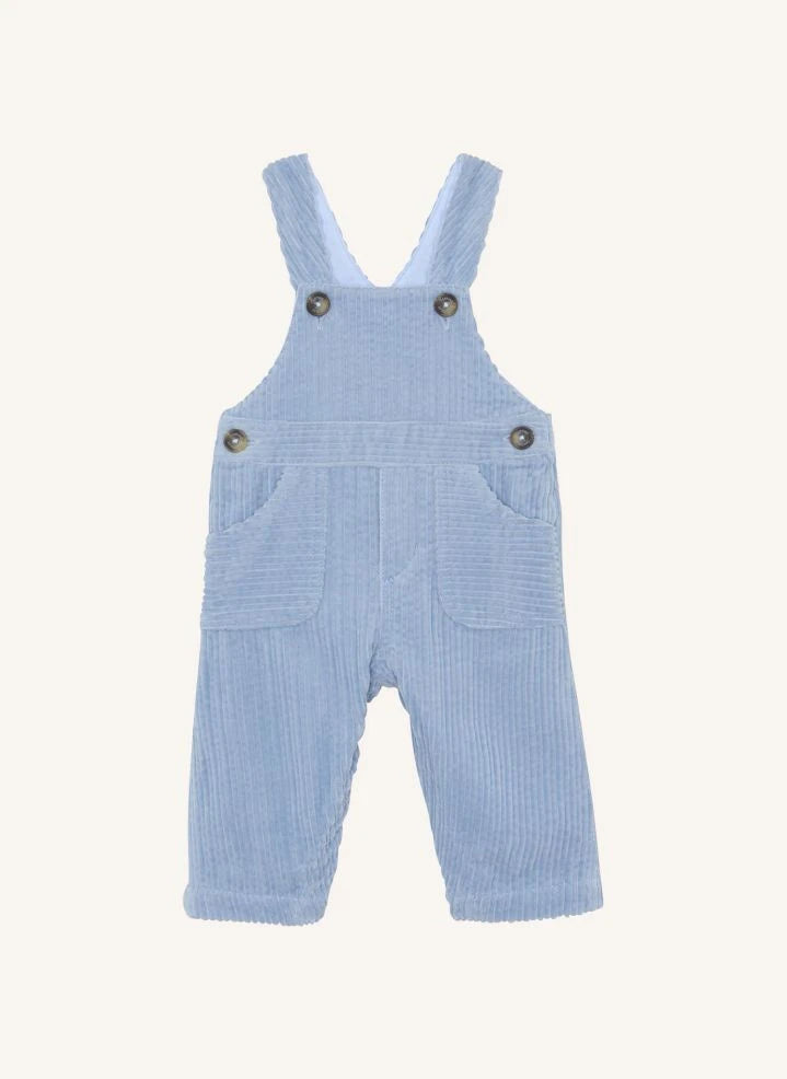 Tartine et Chocolat - Velvet overalls | Sky blue