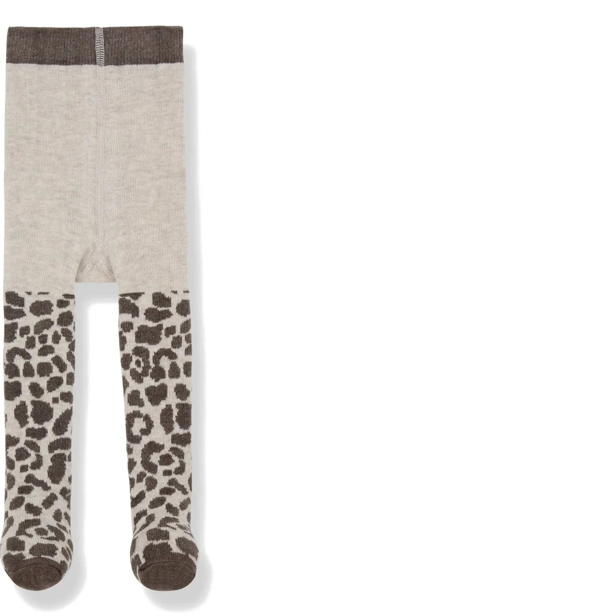 1+ in the family - Trapani Leopard Tights | Dark taupe brown