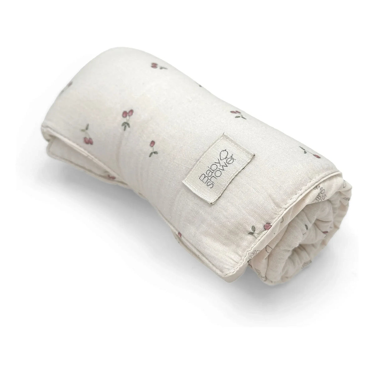 Babyshower - Knot Cherries travel changing mat | Ecru