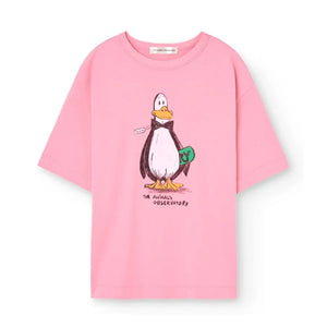 The Animals Observatory - Collie Organic Cotton T-Shirt | Pink