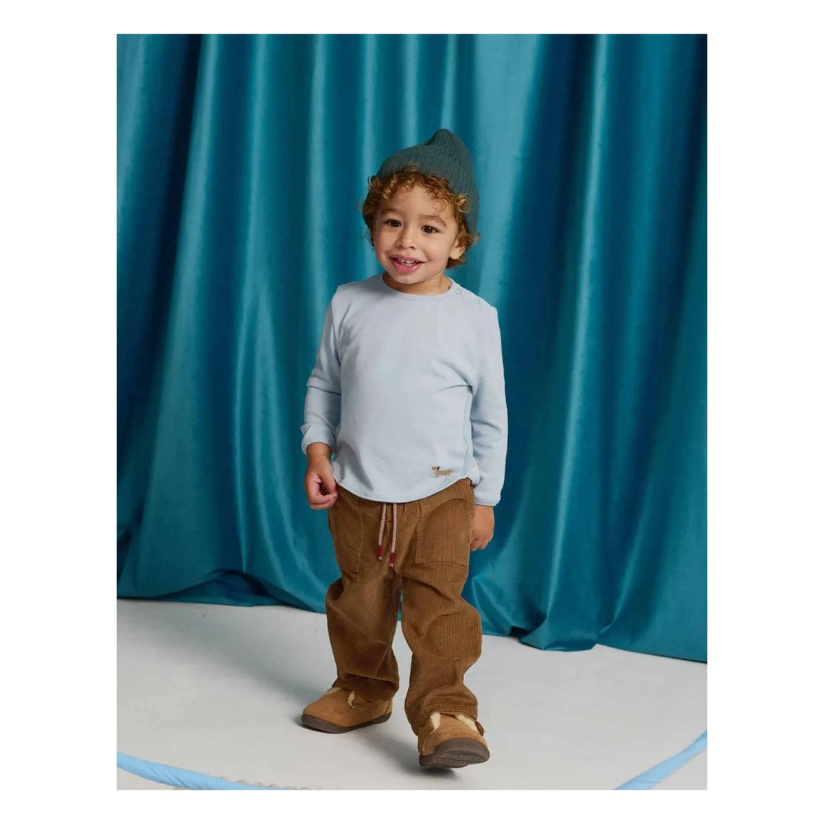 Gingersnaps - Dominic Velvet Baby Pants | Brown