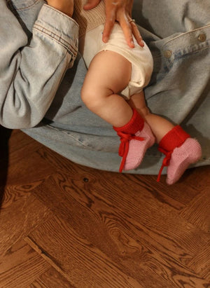 Hvid - Merino Wool Slippers | Candy Pink