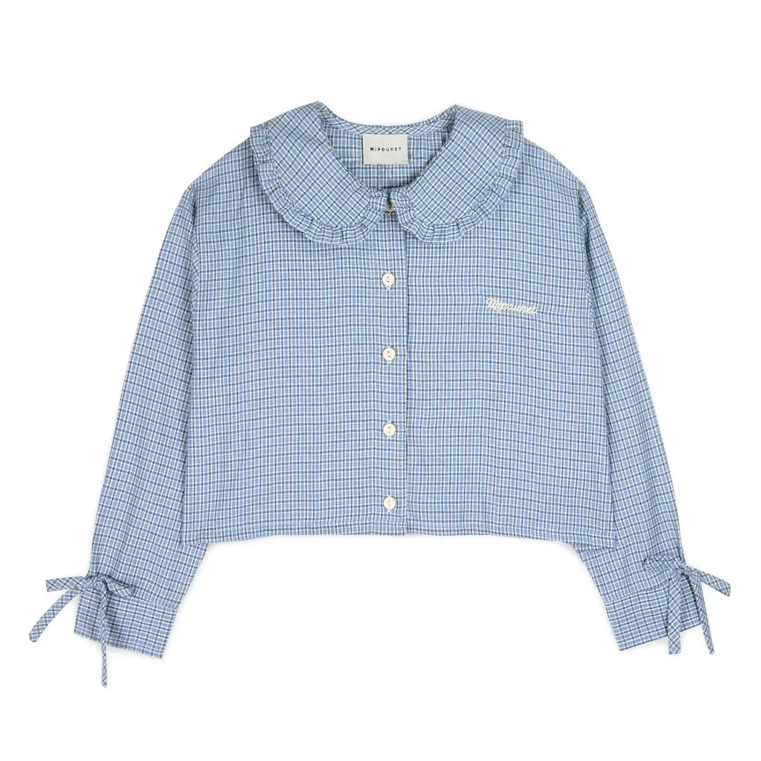 Mipounet - Florence Peter Pan Collar Shirt | Blue