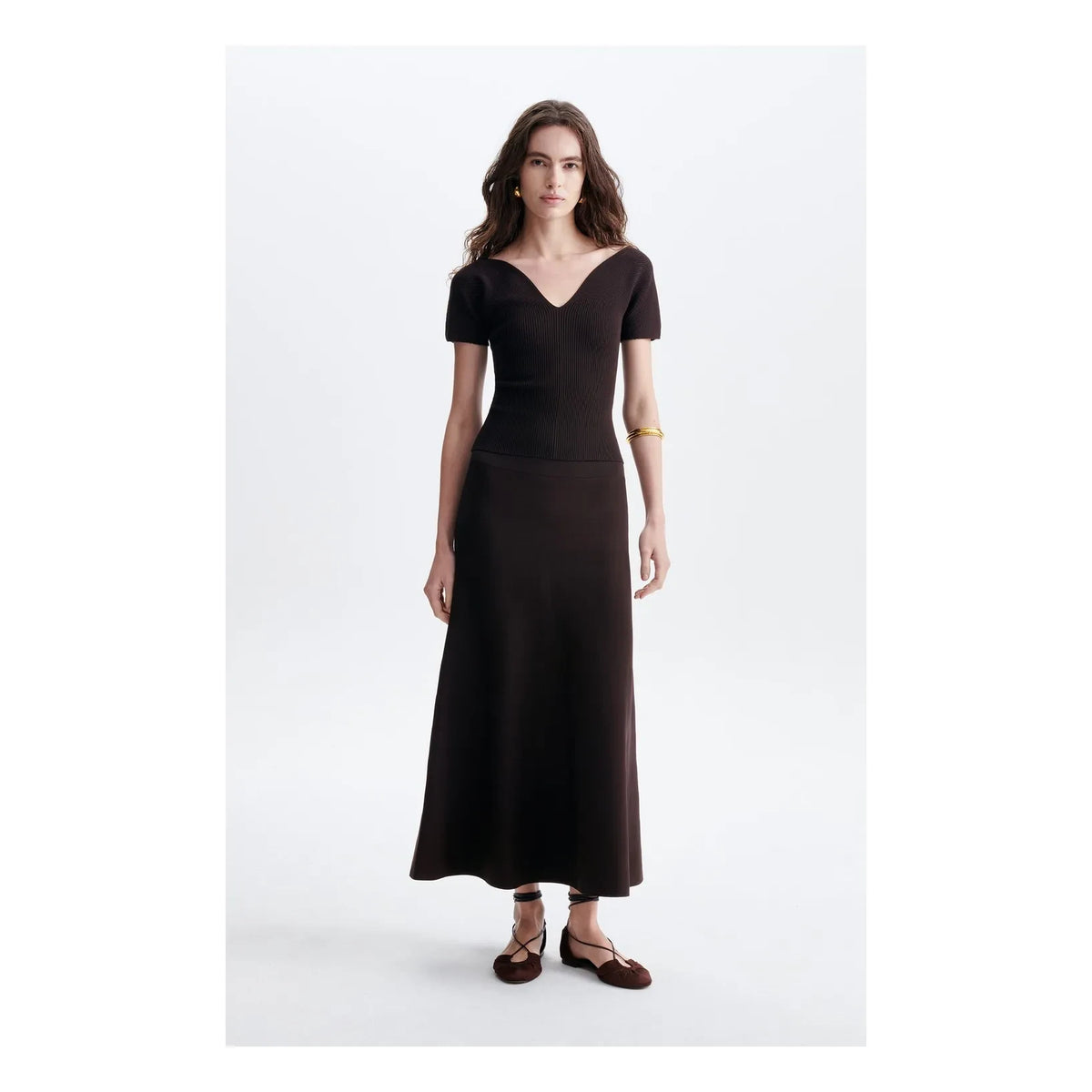 Vanessa Bruno - Hidaya Long Skirt | Brown